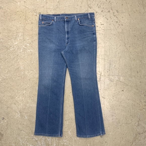 Vintage Levis Jeans 40x30 USA Blue Pants 517 Orange Tab Bootcut Denim Tag 42x32 - Picture 1 of 16